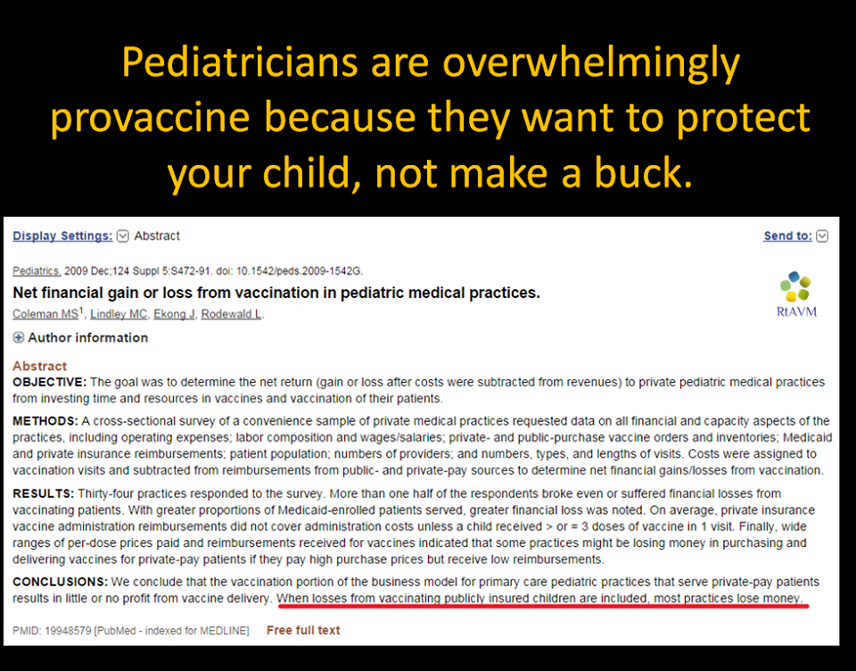 Image courtesy of the Refutations to Anti-Vaccine Memes