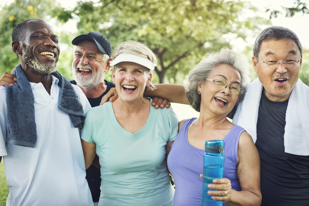 Diverse group of older adults