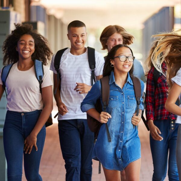 Teenager,School,Kids,Running,In,High,School,Hallway