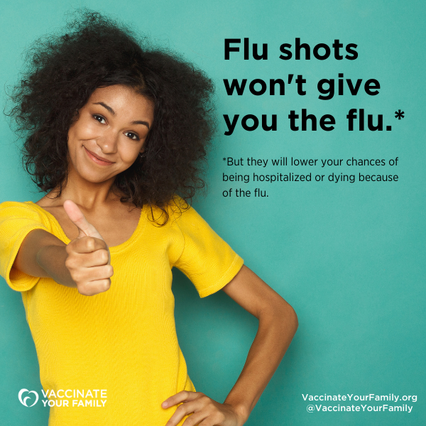Flu vaccines wont give flu